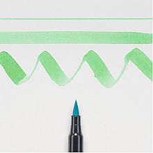 Маркер акварельный "Koi Color Brush", ярко-зеленый