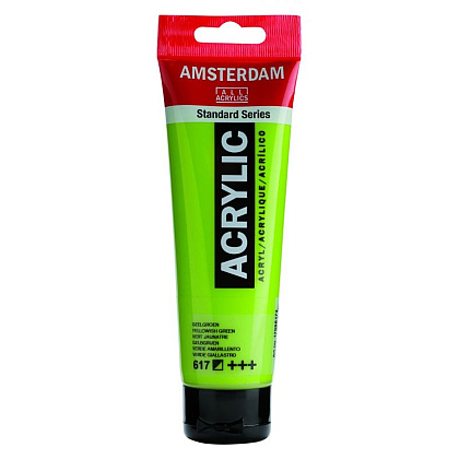 Краски акриловые "Amsterdam", 617 желто-зелёный, 120 мл, туба
