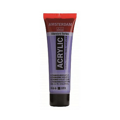 Краски акриловые "Amsterdam", 519 ультрамарин фиолетовый светлый, 20 мл, туба