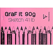 Скетчбук "Graf It", A5, 90 г/м2, 80 листов, розовый