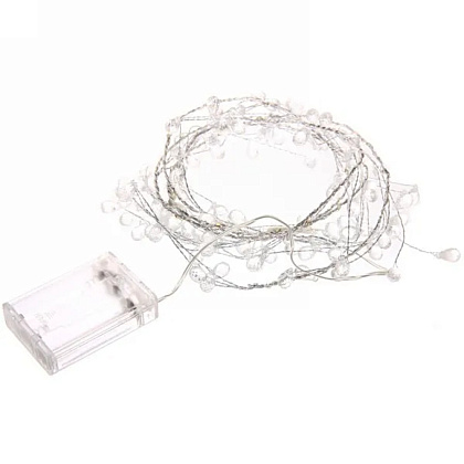 Гирлянда LED "Сверкающие хрусталики", 1,5 м, белый - 3