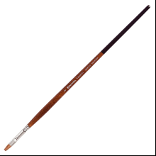 Кисть "Escoda Versatil Brush L/H", синтетика, темно-коричневый, плоская, №8