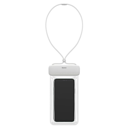Чехол для телефона "Baseus Let''s go Slip Cover Waterproof Bag", водонепроницаемый, прозрачный, белый
