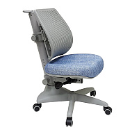Кресло детское Comf-Pro UR-C3 SPEED ULTRA Chair, пластик, ткань, голубой джинс, пластик, корпус серый, с чехлом салатовым, серый