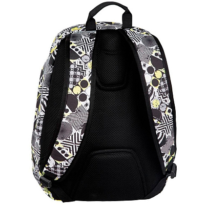 Рюкзак молодежный CoolPack "Scout Tic Tac", белый, черный, желтый - 2