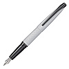 Ручка перьевая "Cross ATX Brushed Chrome Fountain Pen", M, белый, черный, патрон черный - 2