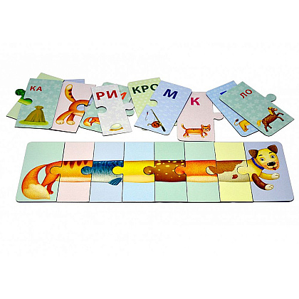 Игра "Зоопутаница. Собираем картинки, слоги и слова" - 2