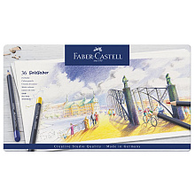 Карандаши цветные "Goldfaber", 36 шт., металлическая упаковка
