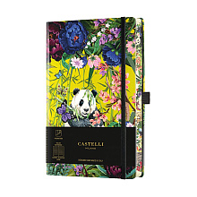 Блокнот Castelli Milano "Eden Panda", A5, 96 листов, линейка, разноцветный