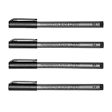 Набор ручек капиллярных "Professional Fine Liners", 4 штуки