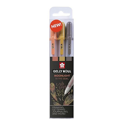 Набор ручек гелевых "Gelly Roll Moonlight Nature", 3 шт., ассорти