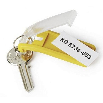 Брелок д/ключей "Key Clips" пласт., желтый