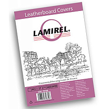 Обложка (перф.) картон под кожу синий 230г/м 100шт Lamirel Delta