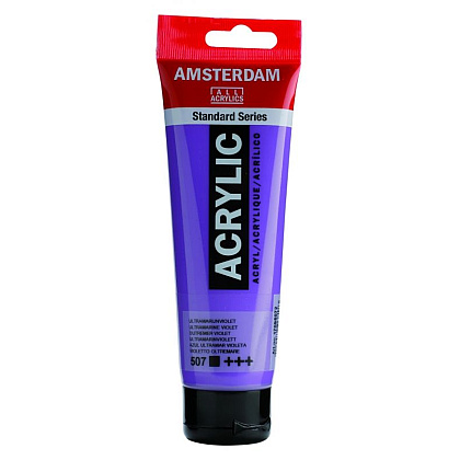 Краски акриловые "Amsterdam", 507 ультрамарин фиолетовый, 120 мл, туба