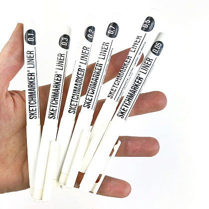 Ручка капиллярная "Sketchmarker", 0.7 мм, черный - 4