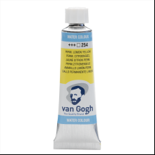 Краски акварельные "Van Gogh", 254 желтая-лимонная прочная, 10 мл, туба