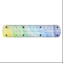 Линейка "Colorful", 15 см, прозрачный, разноцветный