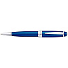 Ручка шариковая автоматическая "Cross Bailey Blue Lacquer", 0.7 мм, синий, серебристый, стерж. черный - 3