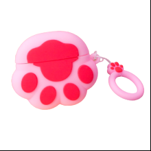 Чехол для наушников AirPods 3 "Cat foot", розовый