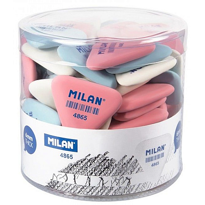 Ластик Milan "4865", 1 шт, ассорти - 4