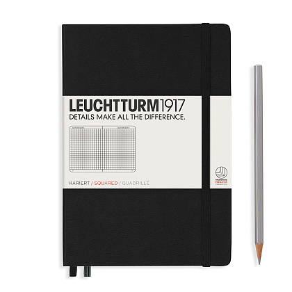 Блокнот "Leuchtturm1917. Classic", А5, 125 листов, клетка, черный