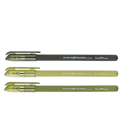 Ручка шариковая "PointWrite Verde", 0.38 мм., пластик, ассорти, синий - 2