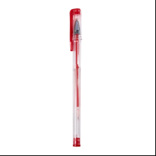 Ручка гелевая "Office Products", 0.5 мм, прозрачный, стерж. красный