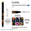 Ручка шариковая автоматическая "FunClick. Food in black", 0,7 мм, ассорти, стерж. синий - 3