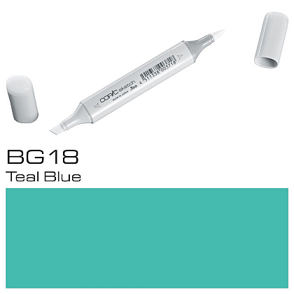 Маркер перманентный "Copic Sketch" BG-18, бирюзовый