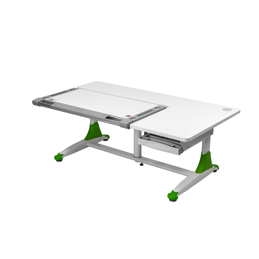 Стол Comf-Pro King Desk, 1400х765х(530-770) мм, белый, зеленый - 3