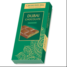 Шоколад молочный "Dubai Pistachio" с начинкой из фисташки, 50 гр
