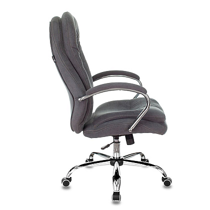 Кресло руководителя "Бюрократ T-9950SL Fabric", ткань, металл, серый - 3