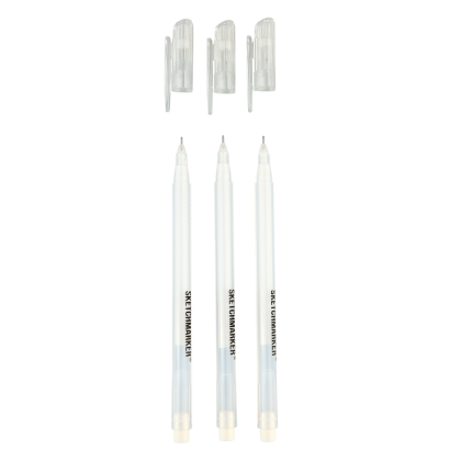 Ручка капиллярная "Sketchmarker", 0.6 мм, 3 шт, белый - 8