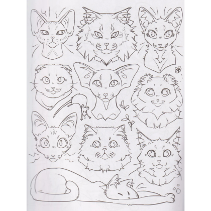 Раскраска "Раскрась кота!", GrayPillow - 3