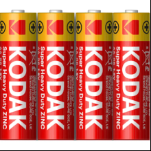 Батарейки солевые Kodak Super Heavy Duty Zinc, AAA, R03-4BL, 4 шт