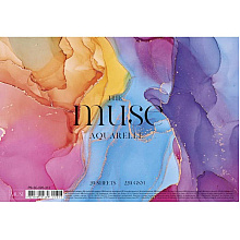 Блок-склейка бумаги для акварели "The muse aquarelle", A4, 220 г/м2, 20 листов
