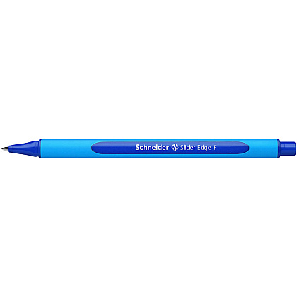 Ручка шариковая "Schneider Slider Edge F", голубой, синий, стерж. синий - 4