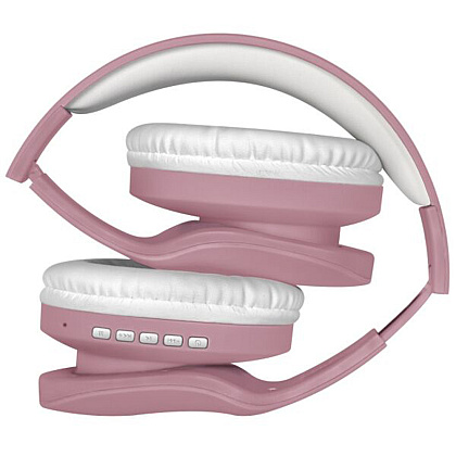 Наушники беспроводные Defender "FreeMotion B525", Bluetooth, розовый, белый - 3