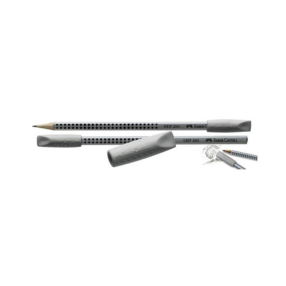 Ластик-насадка на карандаш Faber-Castell "2001", 2 шт, ассорти - 3