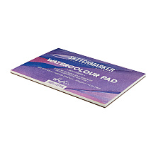 Блок бумаги для акварели "Sketchmarker", А4, 300 г/м2, 10 листов, мелкозернистая