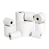Чековая лента офсетная, 55-60 г/м2, 76x12x20 мм/мм/м