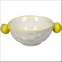 Тарелка фарфоровая "Lemon", 14.8х10.9 см, белый
