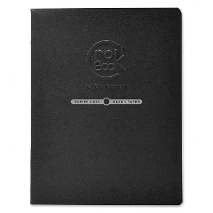Скетчбук "Crok'Book black", 17х22 см, 120 г/м2, 20 листов, черный