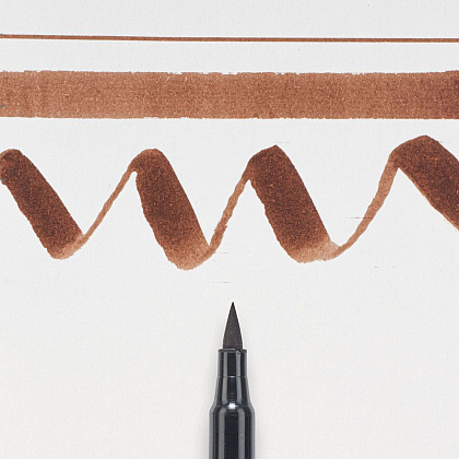 Маркер акварельный "Koi Color Brush", коричневый - 2