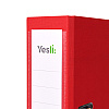 Папка-регистратор "Yesli:", А4, 75 мм, ПВХ Эко, красный - 3