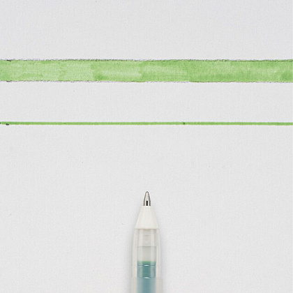 Ручка гелевая "Gelly Roll Glaze", 0.6 мм, прозрачный, стерж. зеленый - 2