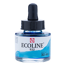 Жидкая акварель "ECOLINE", 522 бирюзовый, 30 мл