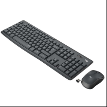 Клавиатура + мышь Logitech "MK295 Silent", беспроводная, черная 