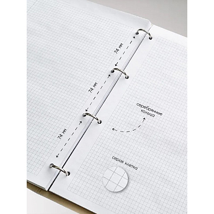 Тетрадь на кольцах Be Smart "Notes", A4, клетка, розовый - 4