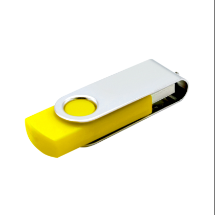 USB Flash 2.0 16 Gb VDF-008, пластик, метал, желтый 